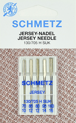 Иглы Schmetz джерси 130/705 H SUK (70x1, 80x2, 90x1, 100x1) 5 шт в Алексеевке